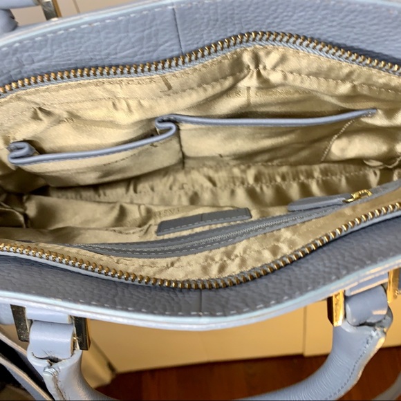 Beautiful blue leather handbag by Jasper Conran - Picture 3 of 4